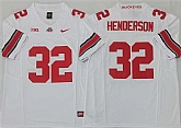 Men's Ohio State Buckeyes #32 TreVeyon Henderson White 2025 F.U.S.E. Limited Stitched Jersey,baseball caps,new era cap wholesale,wholesale hats